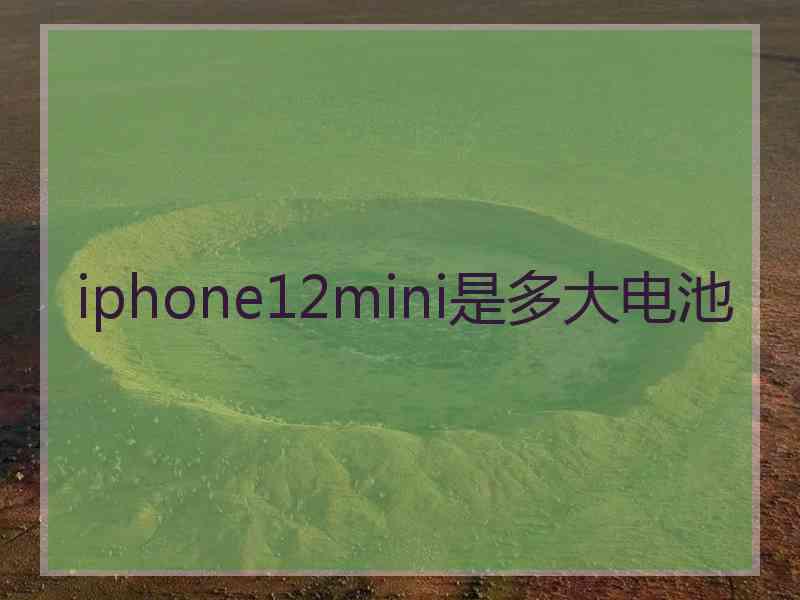 iphone12mini是多大电池