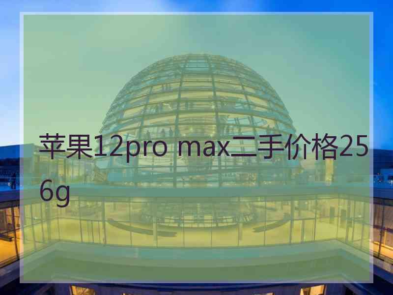 苹果12pro max二手价格256g