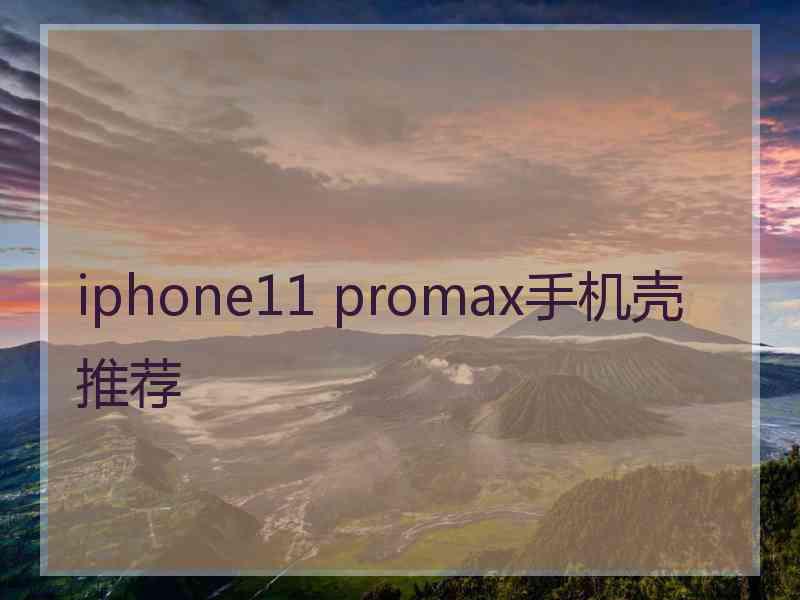 iphone11 promax手机壳推荐