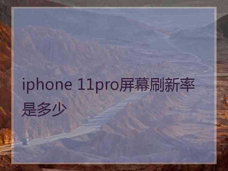 iphone 11pro屏幕刷新率是多少