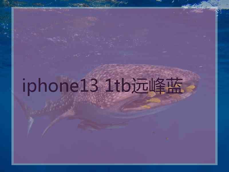 iphone13 1tb远峰蓝