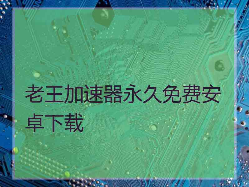 老王加速器永久免费安卓下载