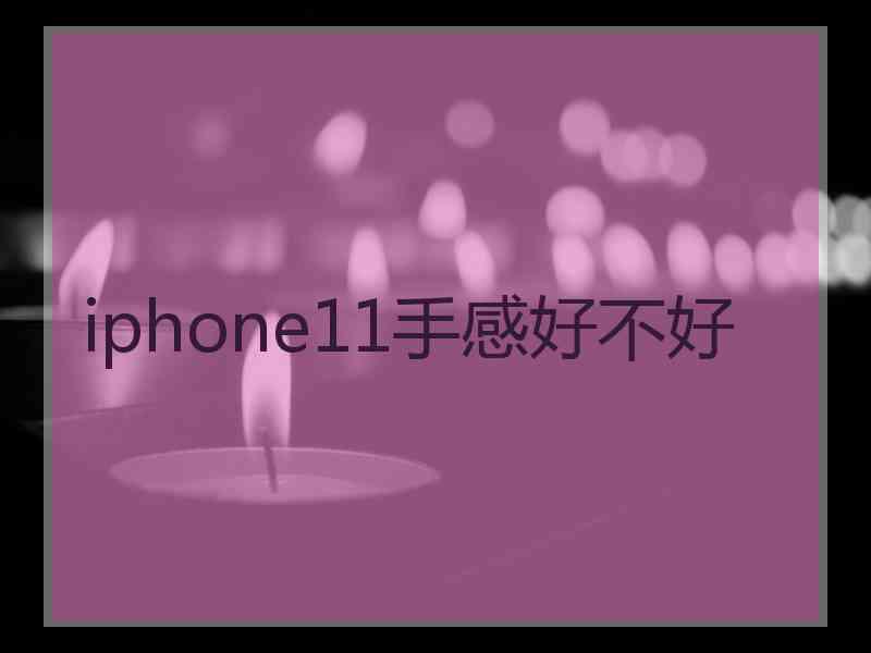 iphone11手感好不好