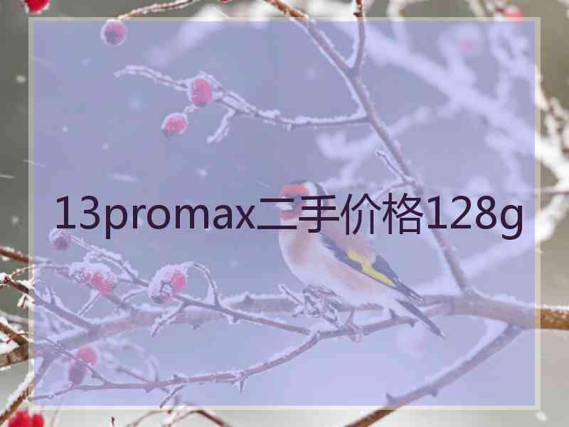 13promax二手价格128g