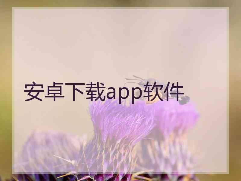 安卓下载app软件