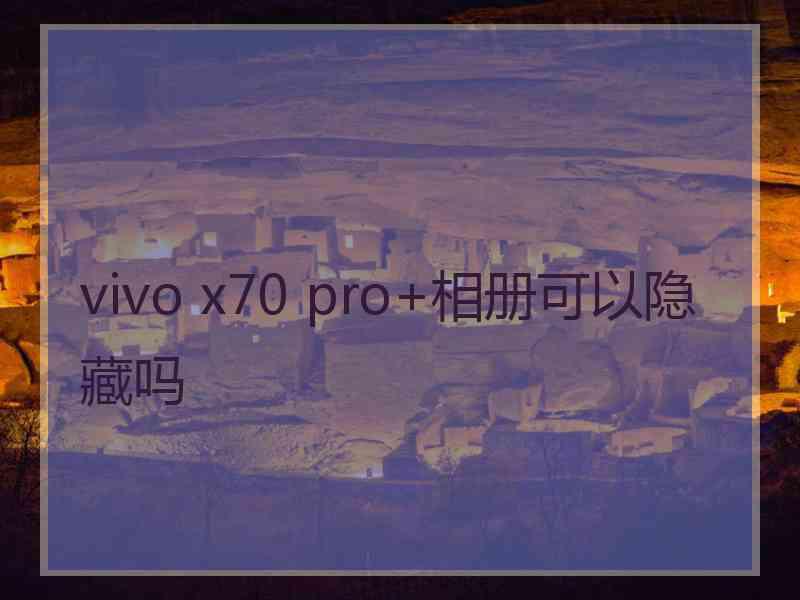 vivo x70 pro+相册可以隐藏吗