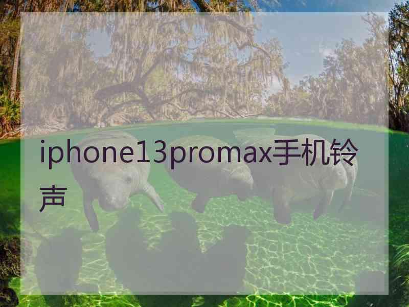 iphone13promax手机铃声