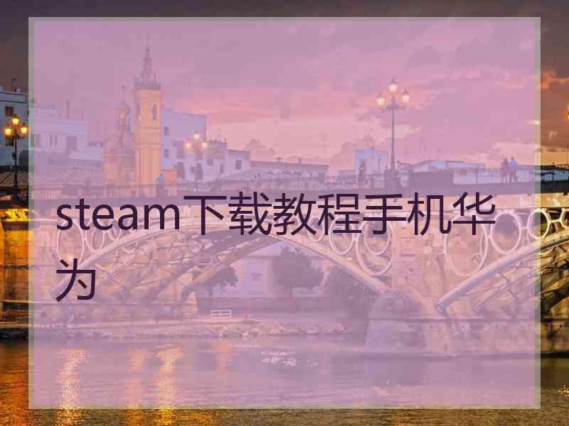 steam下载教程手机华为