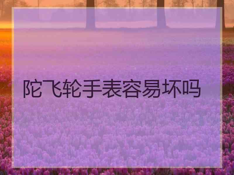 陀飞轮手表容易坏吗