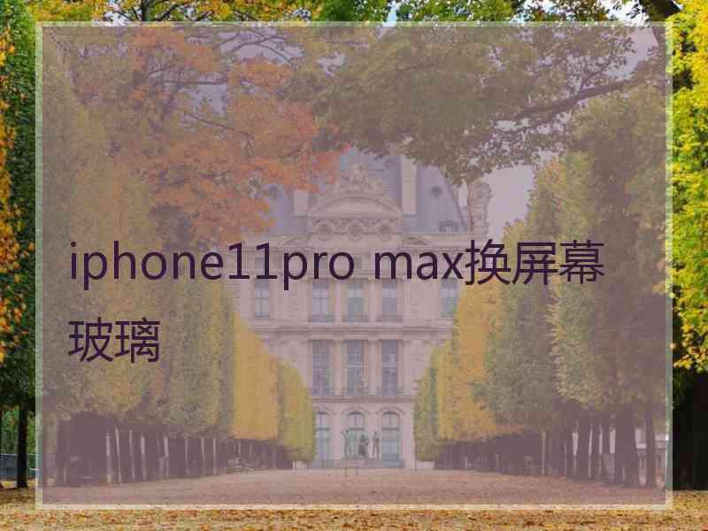 iphone11pro max换屏幕玻璃