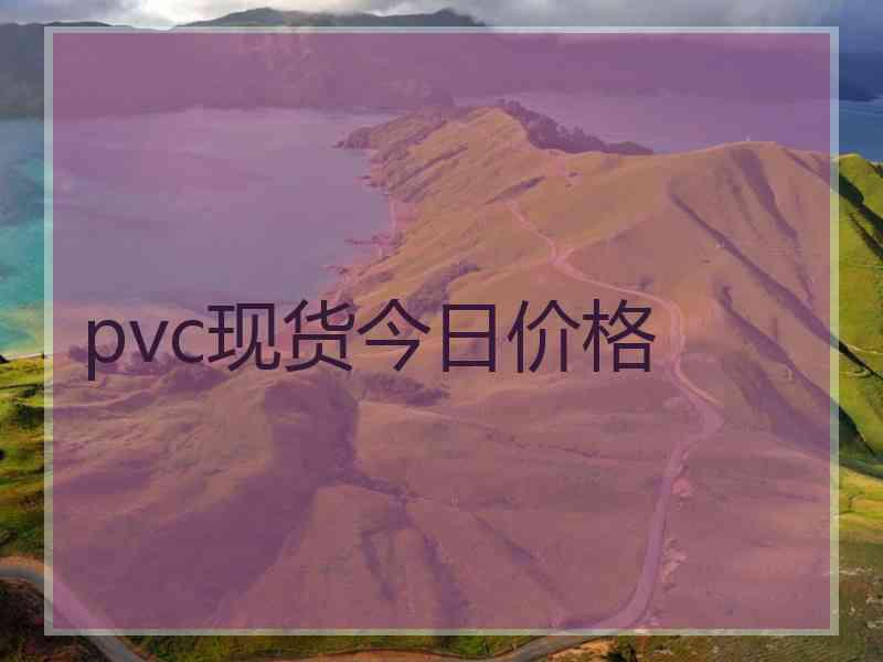 pvc现货今日价格