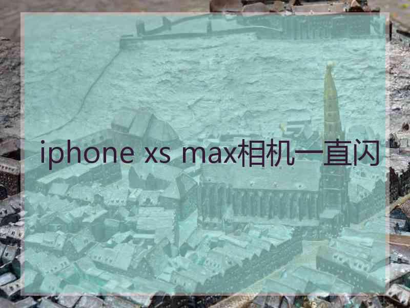 iphone xs max相机一直闪