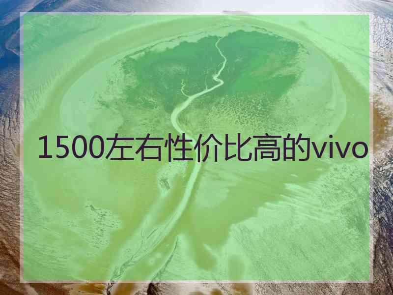 1500左右性价比高的vivo