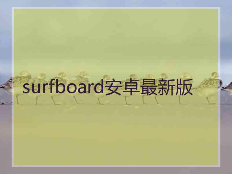 surfboard安卓最新版