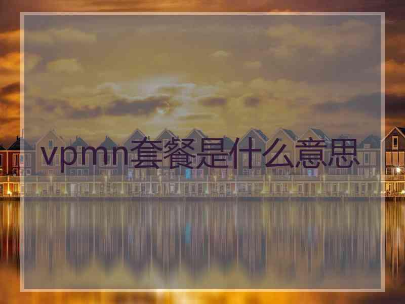 vpmn套餐是什么意思