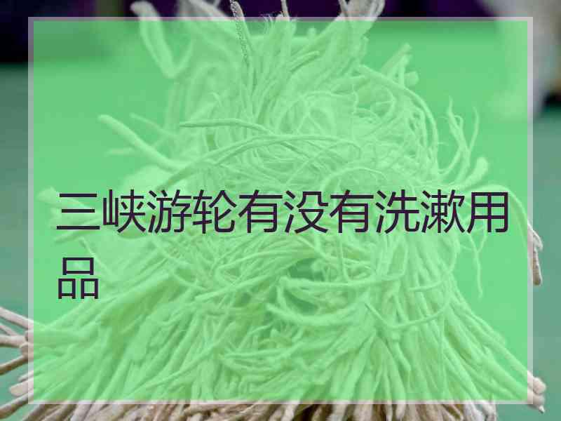 三峡游轮有没有洗漱用品