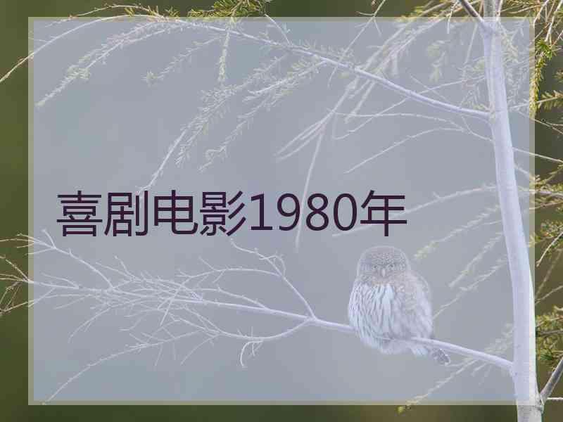 喜剧电影1980年