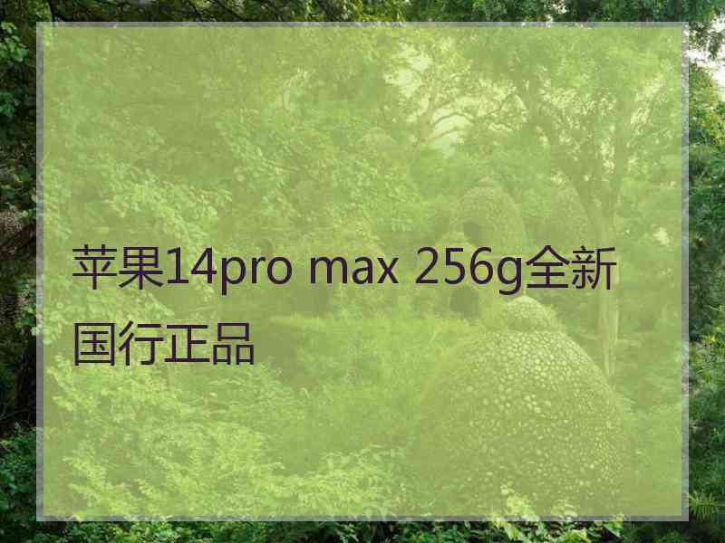 苹果14pro max 256g全新国行正品