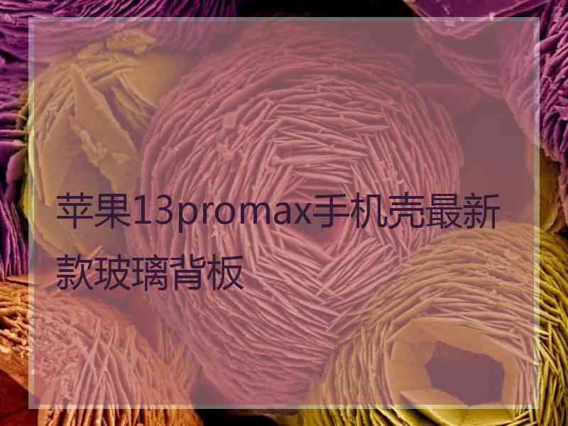 苹果13promax手机壳最新款玻璃背板