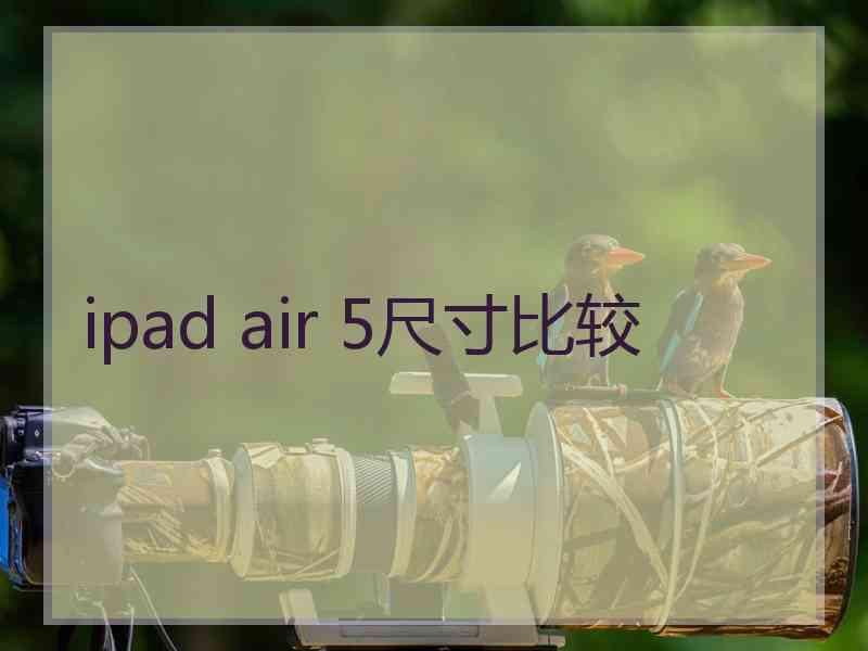 ipad air 5尺寸比较