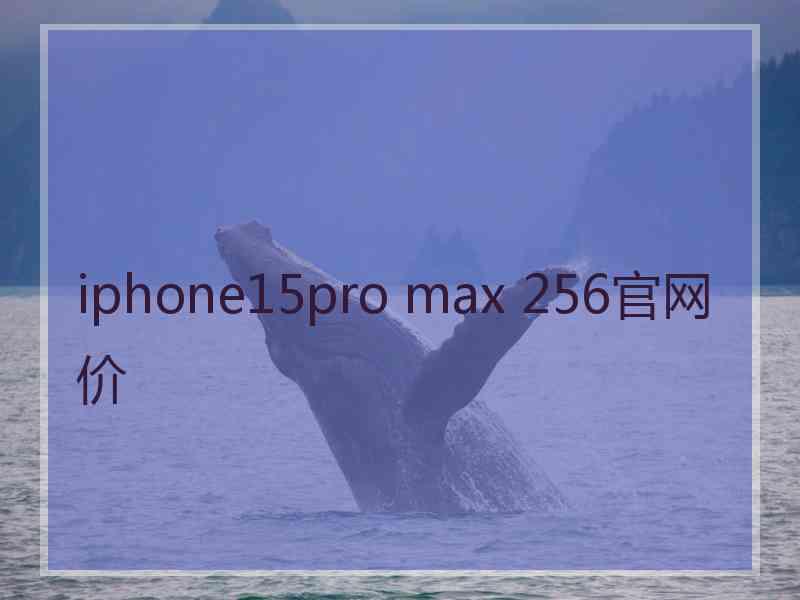 iphone15pro max 256官网价