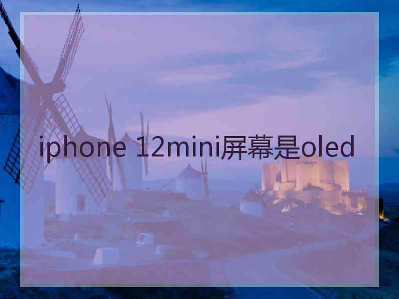 iphone 12mini屏幕是oled