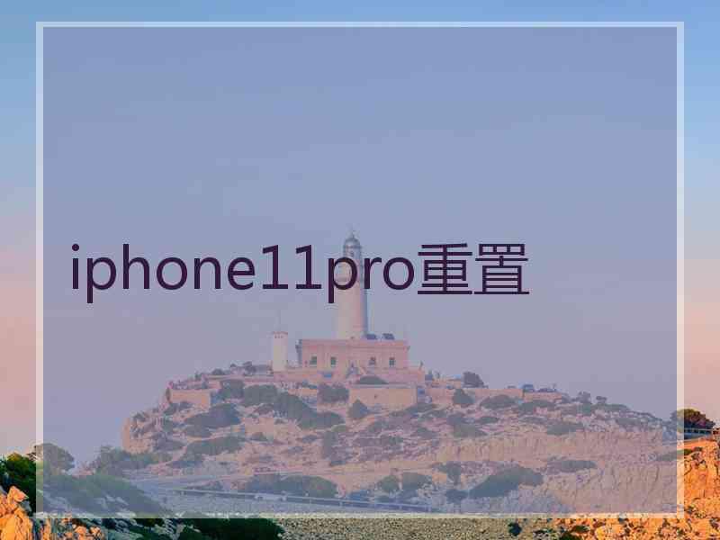 iphone11pro重置