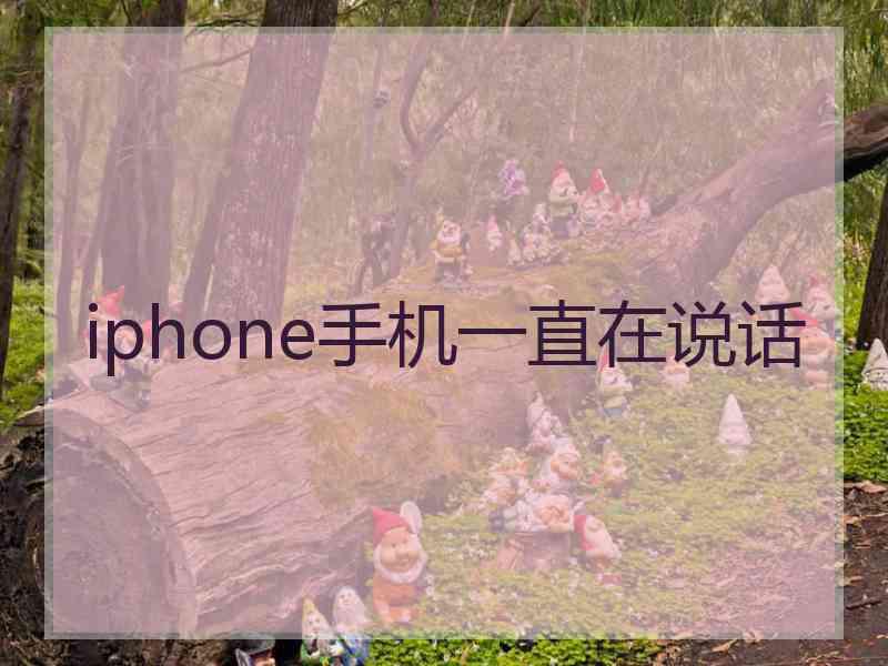 iphone手机一直在说话