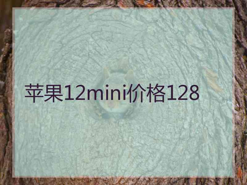 苹果12mini价格128