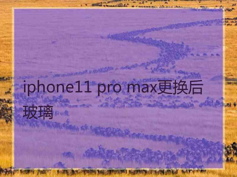 iphone11 pro max更换后玻璃