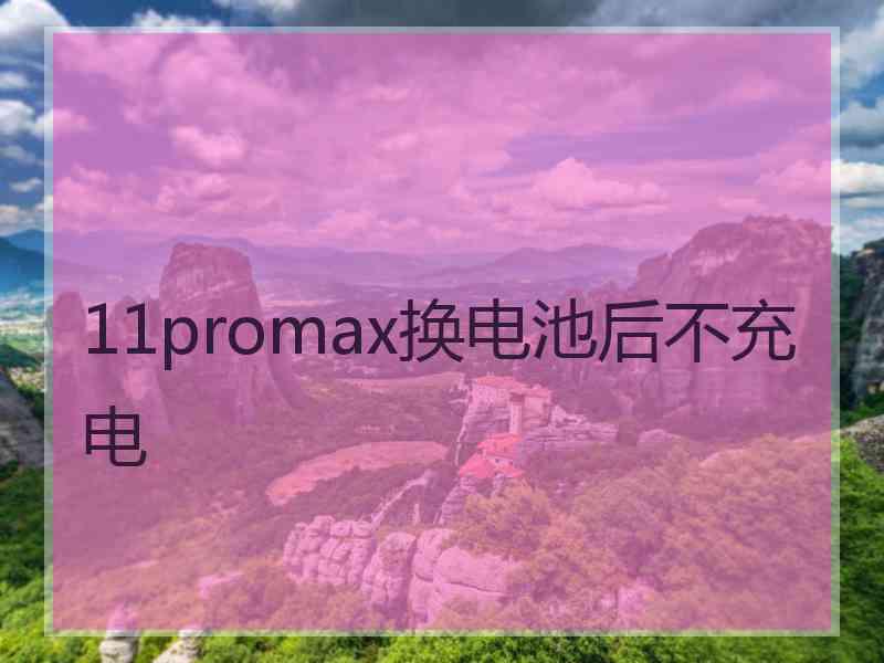 11promax换电池后不充电