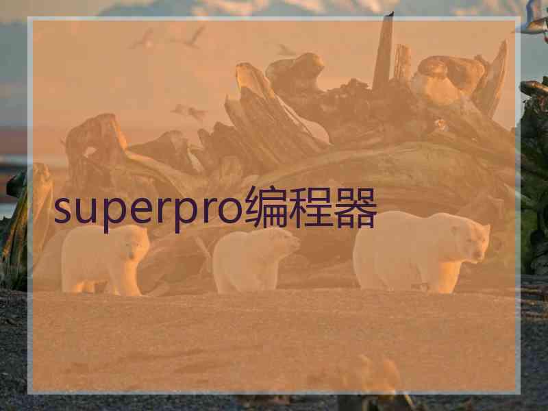 superpro编程器