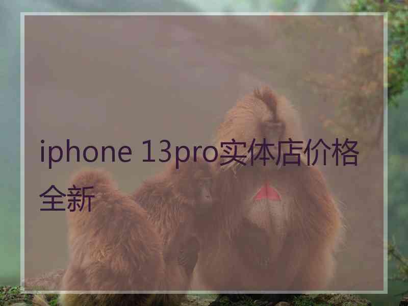 iphone 13pro实体店价格全新