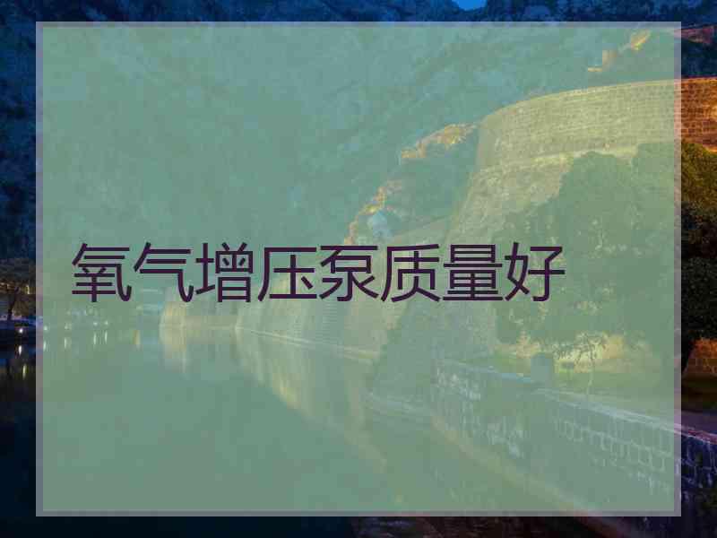 氧气增压泵质量好