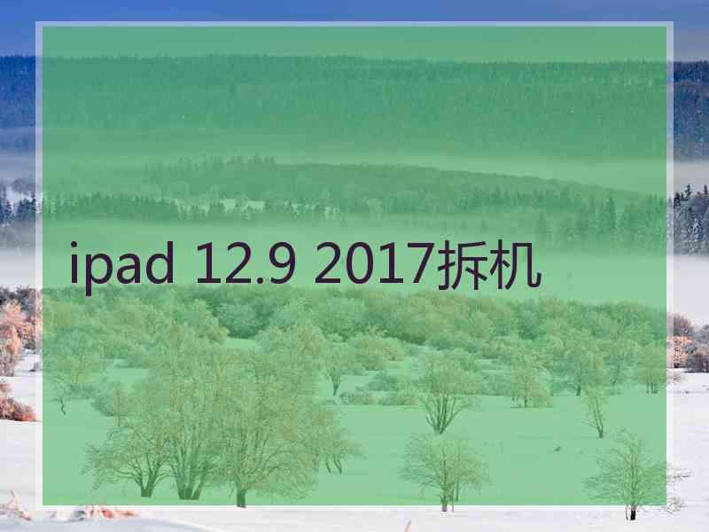 ipad 12.9 2017拆机