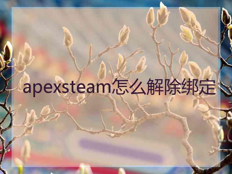 apexsteam怎么解除绑定