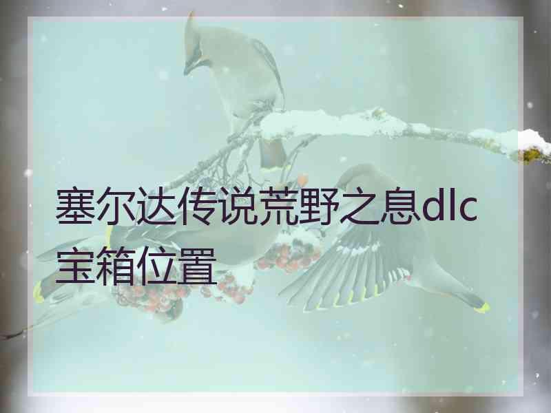 塞尔达传说荒野之息dlc宝箱位置