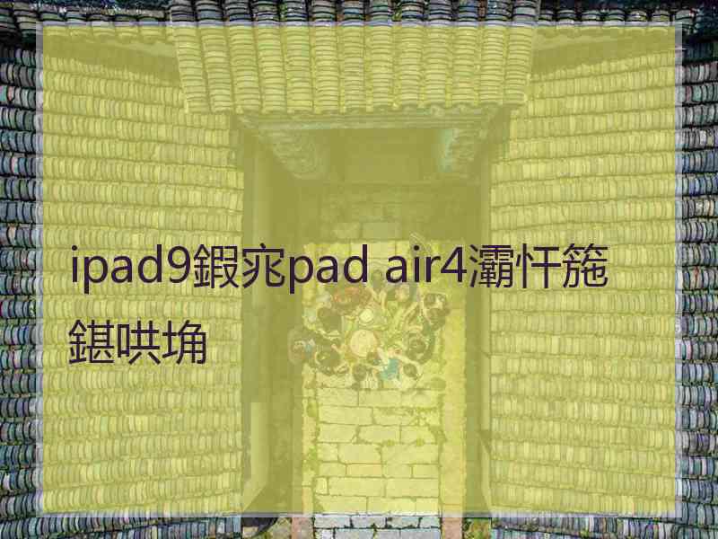 ipad9鍜宨pad air4灞忓箷鍖哄埆