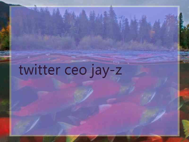 twitter ceo jay-z