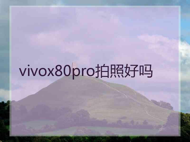 vivox80pro拍照好吗