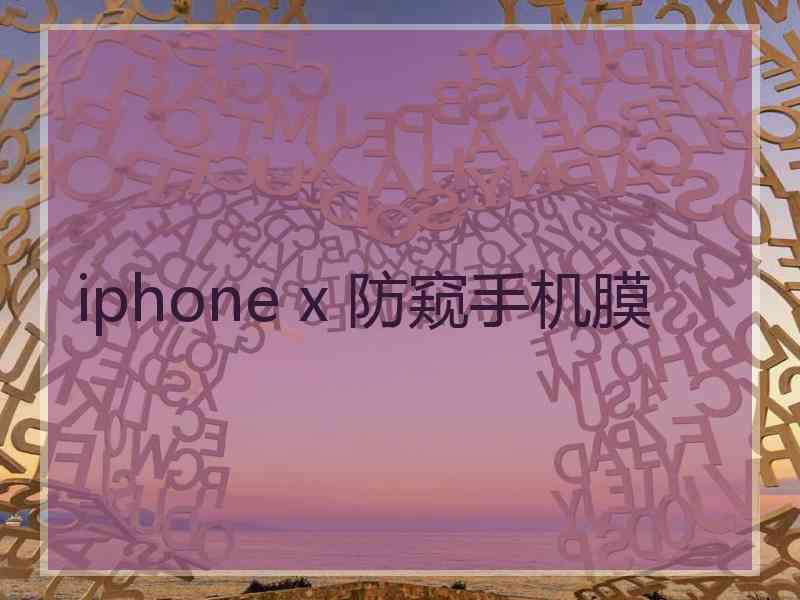 iphone x 防窥手机膜