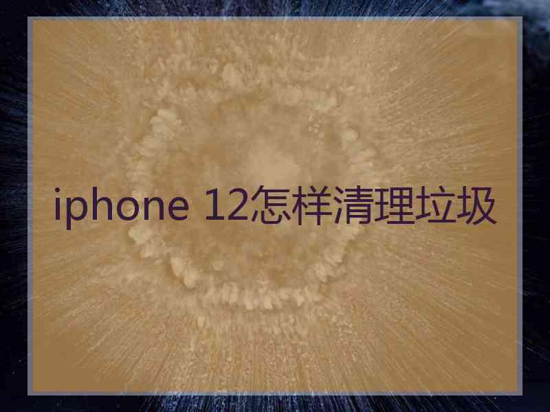 iphone 12怎样清理垃圾