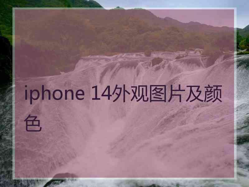 iphone 14外观图片及颜色