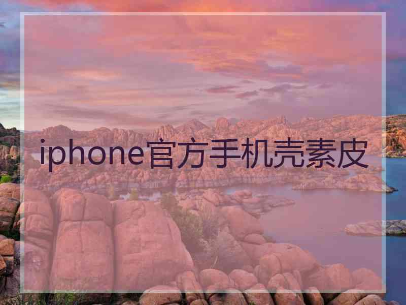 iphone官方手机壳素皮