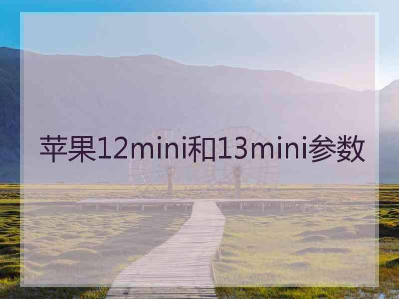 苹果12mini和13mini参数