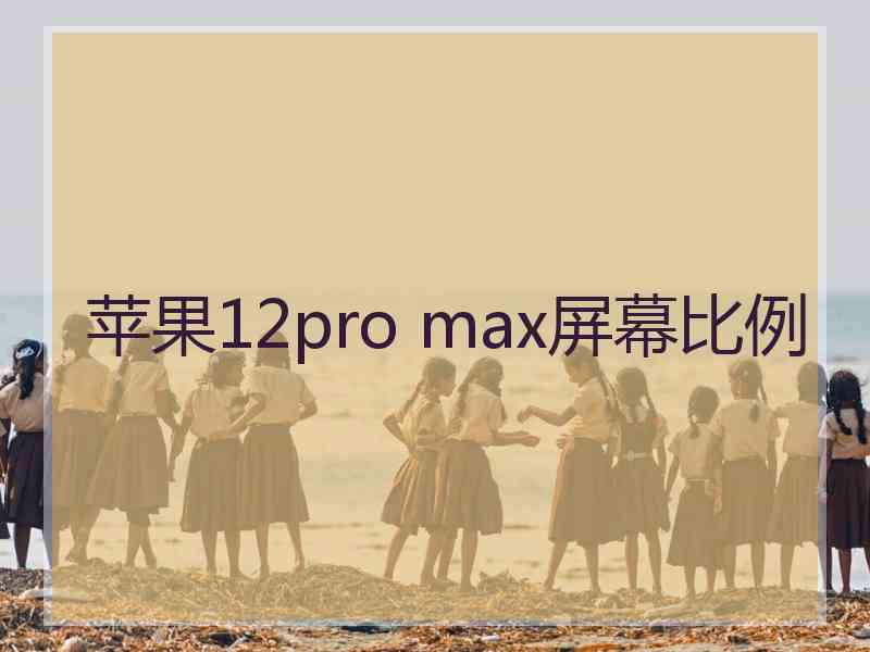 苹果12pro max屏幕比例