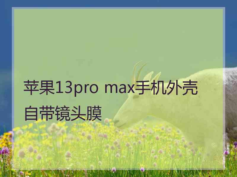 苹果13pro max手机外壳自带镜头膜