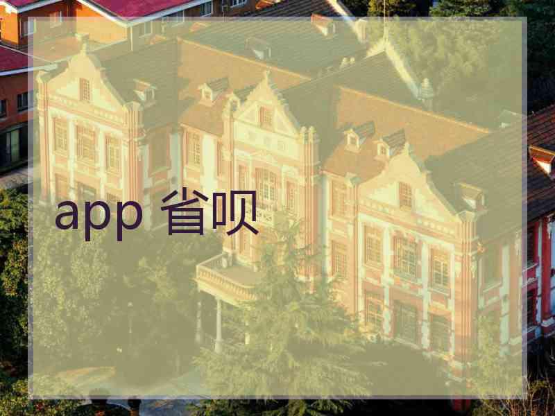 app 省呗