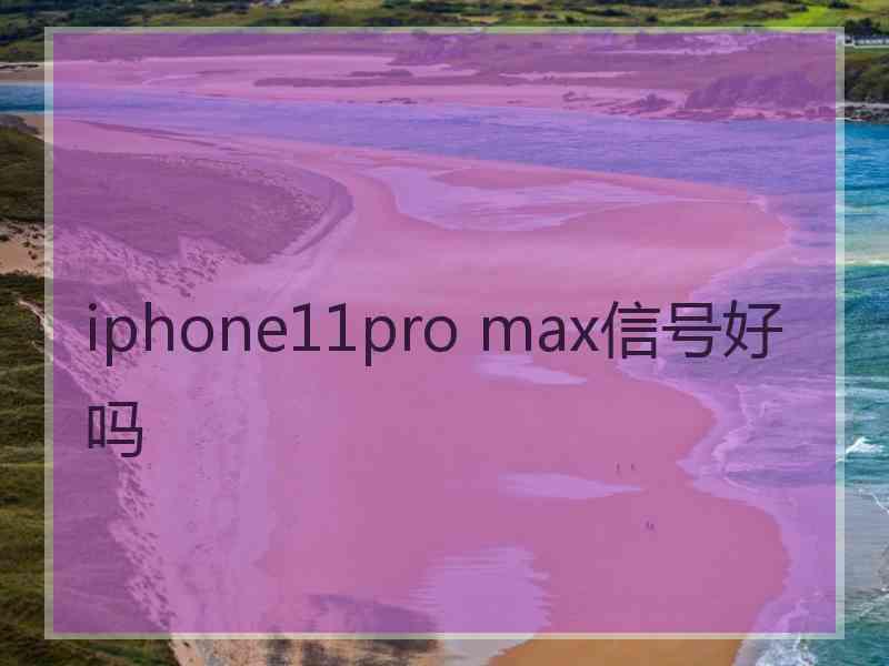 iphone11pro max信号好吗