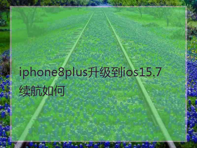 iphone8plus升级到ios15.7续航如何